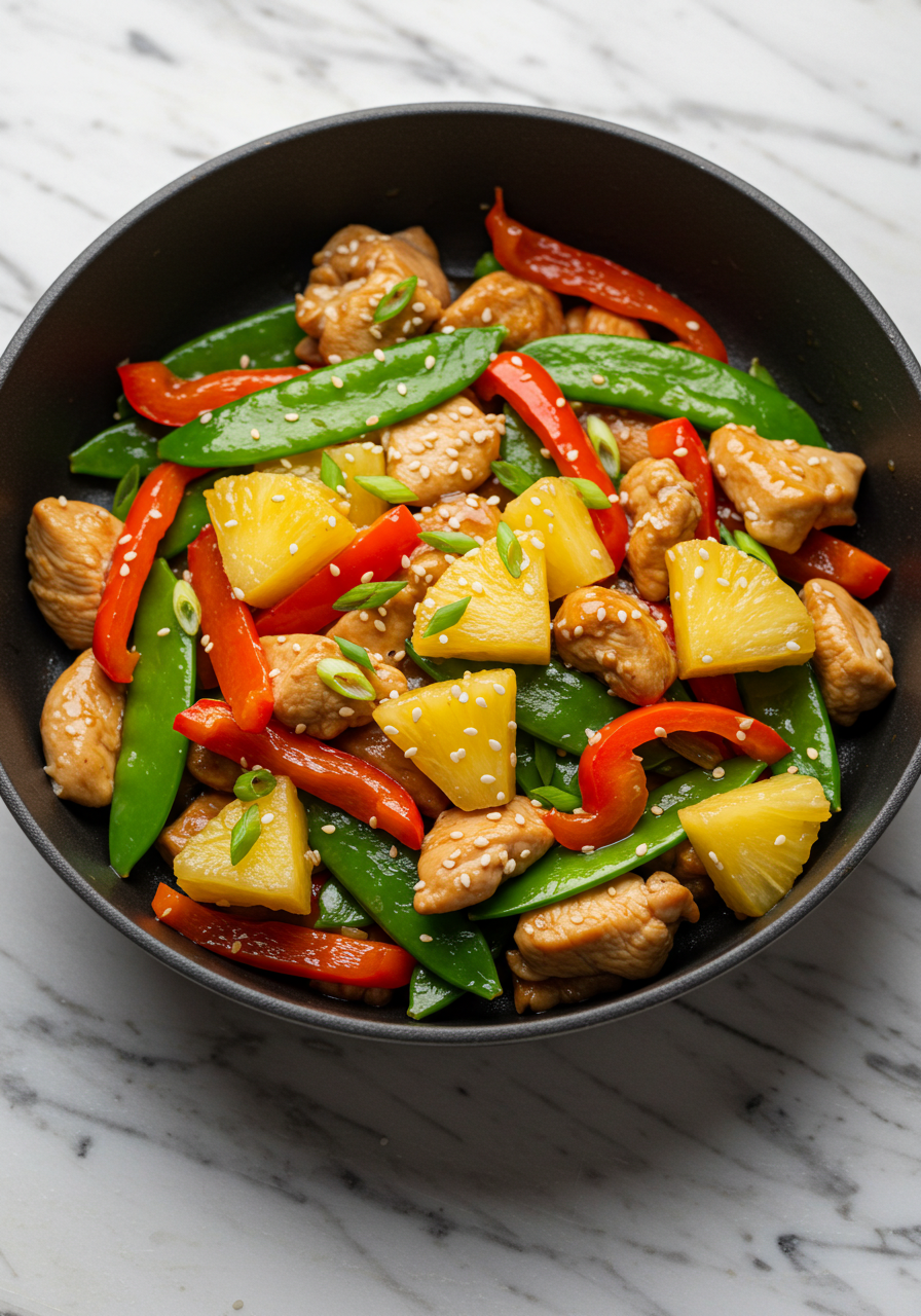 Pineapple Teriyaki Chicken Stir Fry: Easy One-Pan Dinner